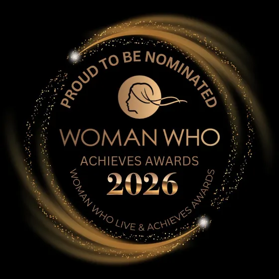Woman Who Achieves Awards 2026 Nominee badge for GT Floors Ltd